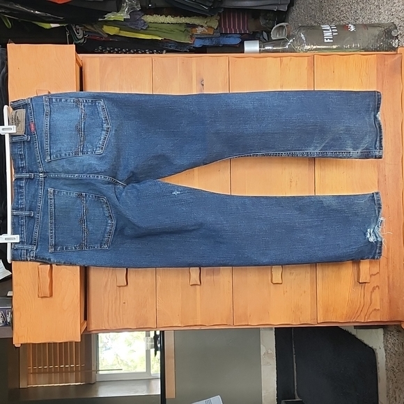 NWOT Wrangler: MEN'S FIVE STAR PREMIUM STRAIGHT FIT JEAN, Banks Blue, 34x30" - Picture 4 of 7